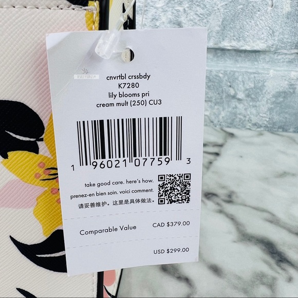 Kate Spade Carson Lily Blooms Convertible Crossbody & Shoulder Bag - Picture 10 of 11